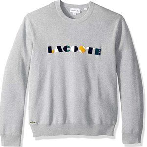 Lacoste Men's Long Sleeve Letter Block Graphic Swe